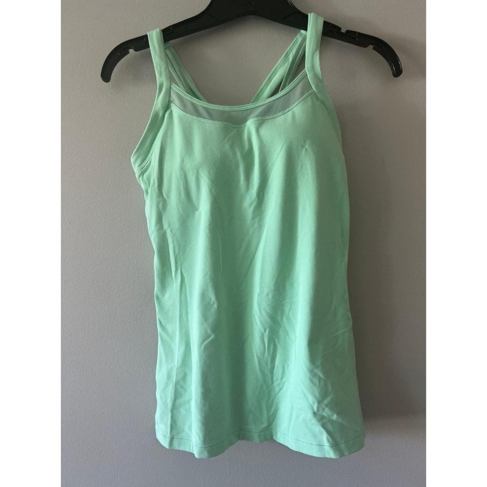 Lululemon Rally Your Heart Tank Top Citra Lime Size 6